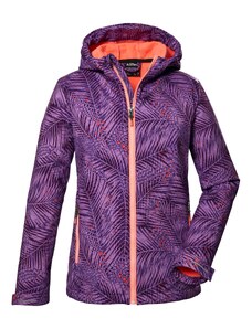 KILLTEC Outdoorová bunda fialová / černicová / koralová