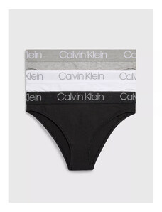 Darčekové balenie dámskeho spodného prádla 3PK HIGH LEG TANGA 000QD3758E999 - Calvin Klein