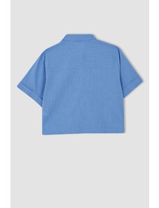 DeFacto Košeľa zo 100% bavlny s krátkym rukávom
