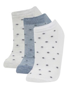 DeFacto Dámske 3-dielne bavlnené ponožky B6037axns