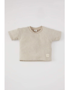 DEFACTO Baby Boy Regular Fit Crew Neck Striped T-Shirt