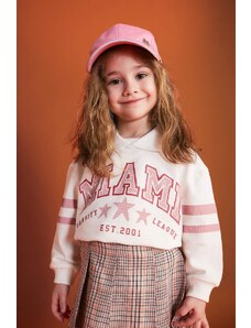 DEFACTO Baby Girl Polo Neck Printed Sweatshirt
