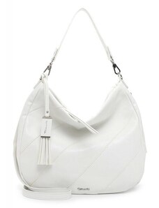 Elegantní kabelka na rameno se zdobením střapcem s logem výrobce Tamaris 33033,300 bílá
