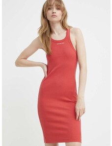 Bavlnené šaty G-Star Raw červená farba, mini, priliehavá