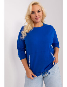 PLANETA-MODY Modré bavlnené tričko