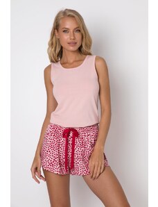 TIMO Romantické pyžamo Erin so šortkami so srdiečkami