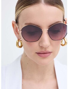 Slnečné okuliare Guess dámske, zlatá farba, GU7907_5905B