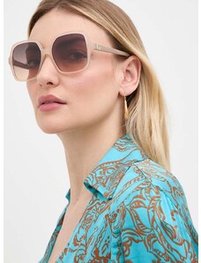 Slnečné okuliare Guess dámske, béžová farba, GU7921_H_5757F