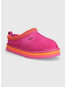 Detské semišové papuče UGG TAZZ ružová farba