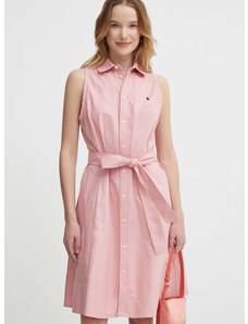 Bavlnené šaty Polo Ralph Lauren ružová farba,mini,áčkový strih,211943505