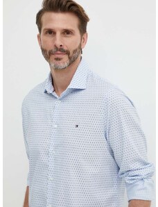 Bavlnená košeľa Tommy Hilfiger pánska, slim, s klasickým golierom, MW0MW34649