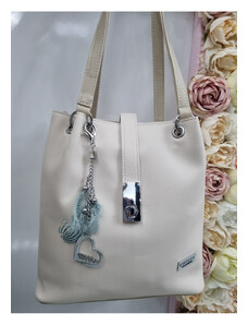 Katrin's Fashion Béžová kabelka na plece Chiara
