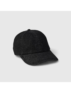Šiltovka GAP Logo Baseball Hat Black Denim Destroy