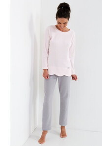 Cana Dámske pyžamo 211, Farba ružová-šedá