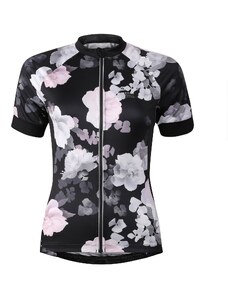 Women's cycling jersey ALPINE PRO SAGENA black variant pb