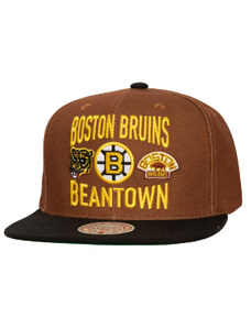 Mitchell & Ness Boston Bruins čiapka flat šiltovka City Love Snapback Vintage