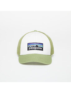 Šiltovka Patagonia P-6 Logo LoPro Trucker Hat White/ Buckhorn Green
