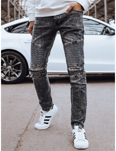 Pánske čierne džínsové nohavice Dstreet UX4246