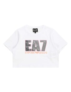 EA7 Emporio Armani Tričko fialová / svetločervená / čierna / biela