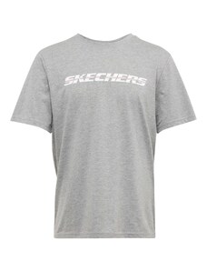 SKECHERS Funkčné tričko tmavomodrá / sivá melírovaná / červená / biela