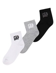 GAP Ponožky sivá melírovaná / čierna / biela