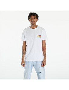 Tommy Hilfiger Pánske tričko Tommy Jeans Oversized Serif Flag Logo Logo T-Shirt White