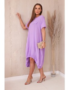 Kesi Oversized dress with light purple pockets
