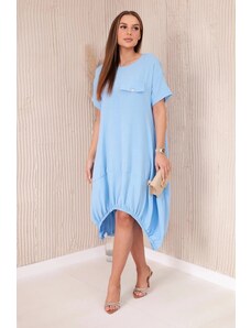 Kesi Oversized dress with blue pockets