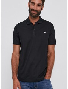 Polo tričko Paul&Shark pánske, čierna farba, jednofarebné