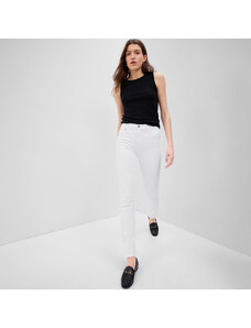 Dámske nohavice GAP Denim Pants Vintage Slim - High Rise Optic White