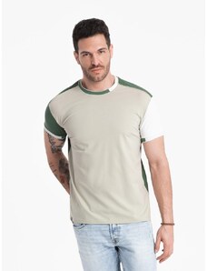 Ombre Clothing Atraktívne zelené tričko V5 TSCT-0176
