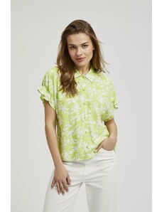 Women's shirt with short sleeves MOODO - green