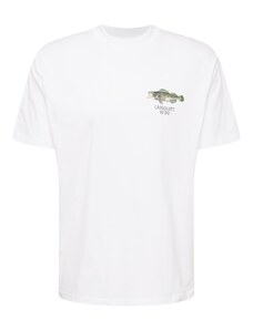 Carhartt WIP Tričko 'Fish' svetlomodrá / kaki / oranžová / biela