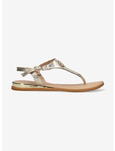 Kožené sandále Mexx Nyobi dámske, zlatá farba, MICY1605741W