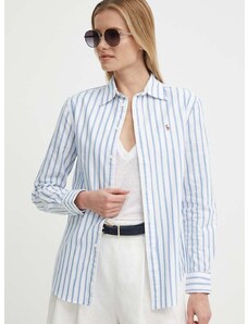Bavlnená košeľa Polo Ralph Lauren dámska,voľný strih,s klasickým golierom,211936579