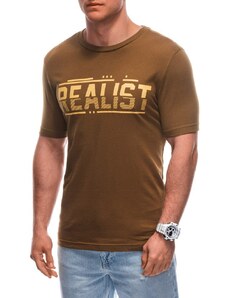 Inny Hnedé tričko s nápisom Realist S1928