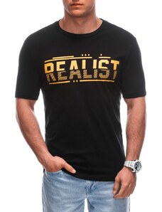 Inny Čierne tričko s nápisom Realist S1928
