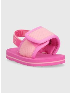 Detské sandále UGG I LENNON SLINGBACK ružová farba