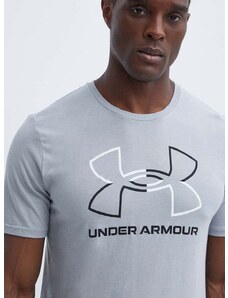 Tričko Under Armour pánsky, šedá farba, vzorovaný