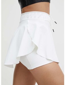 Športová sukňa Under Armour Essential biela farba, mini, áčkový strih