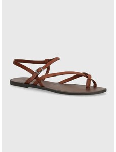 Kožené sandále Vagabond Shoemakers TIA 2.0 dámske, hnedá farba, 5531-401-27