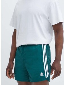 Šortky adidas Originals pánske, zelená farba, IM9416