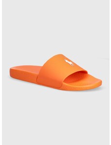 Šľapky Polo Ralph Lauren Polo Slide pánske, oranžová farba, 809931326002