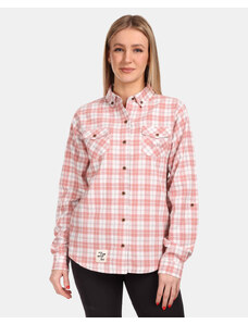 Dámska športová flanelová košeľa Kilpi FLANNY-W ružová