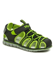 Wojtylko 5S24440C čierno zelené detské sandále
