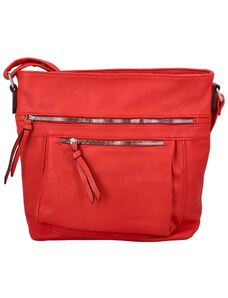 Dámska crossbody kabelka červená - Paolo bags Xanthe červená