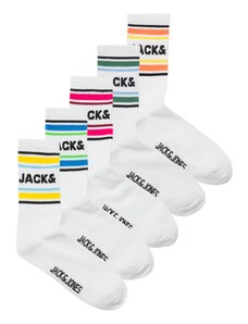 JACK & JONES Ponožky 'GAVIN' modrá / žltá / tmavozelená / oranžová / ružová / biela