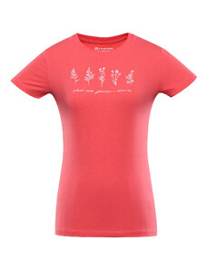 Women's cotton T-shirt ALPINE PRO NORDA calypso coral variant pb