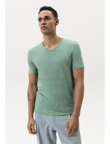 Pánske zelené ľanové tričko OLYMP body fit