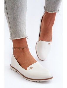 Kesi Women's flat loafers white Enzla